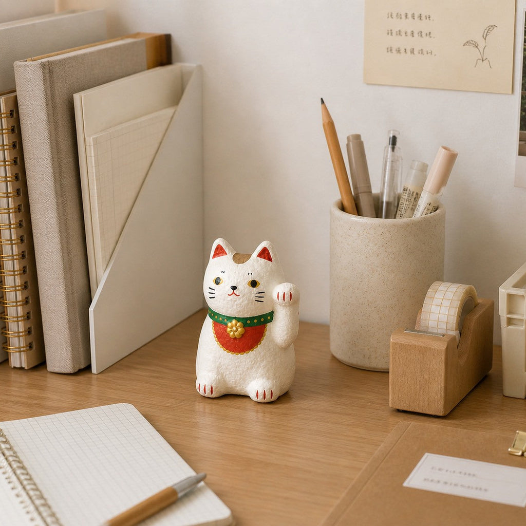 Lucky Cat- Everyday Edition- Classic White