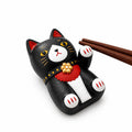Chopstick Rest- Black Cat