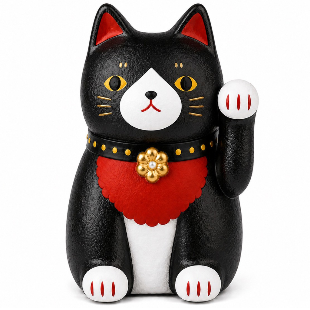 Lucky Cat- Everyday Edition- Classic Black
